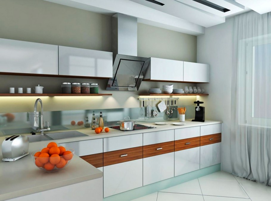 Маленькая кухня в стиле Минимализм