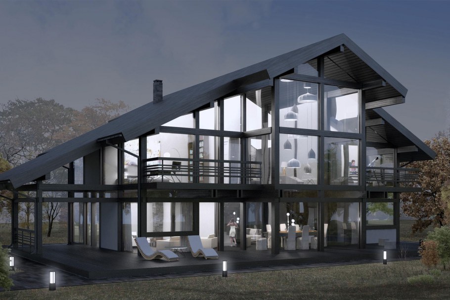 Коттедж технология фахверк