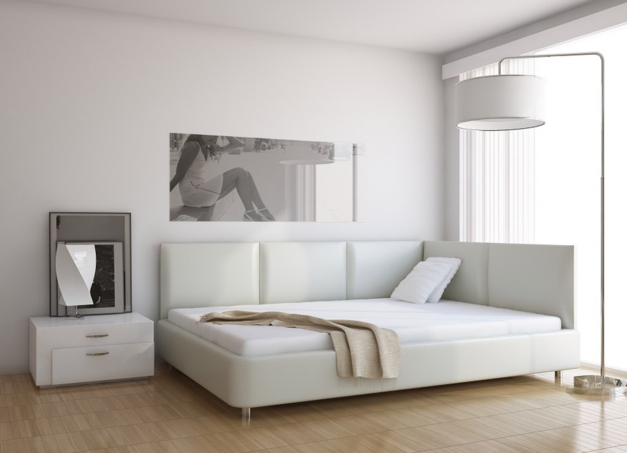 Кровать с угловым изголовьем