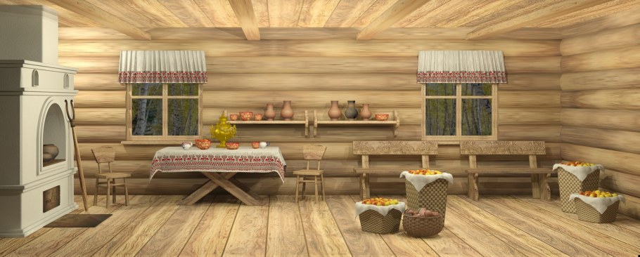 Сказочная изба внутри