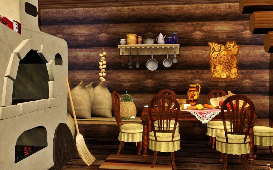 Сказочная изба внутри