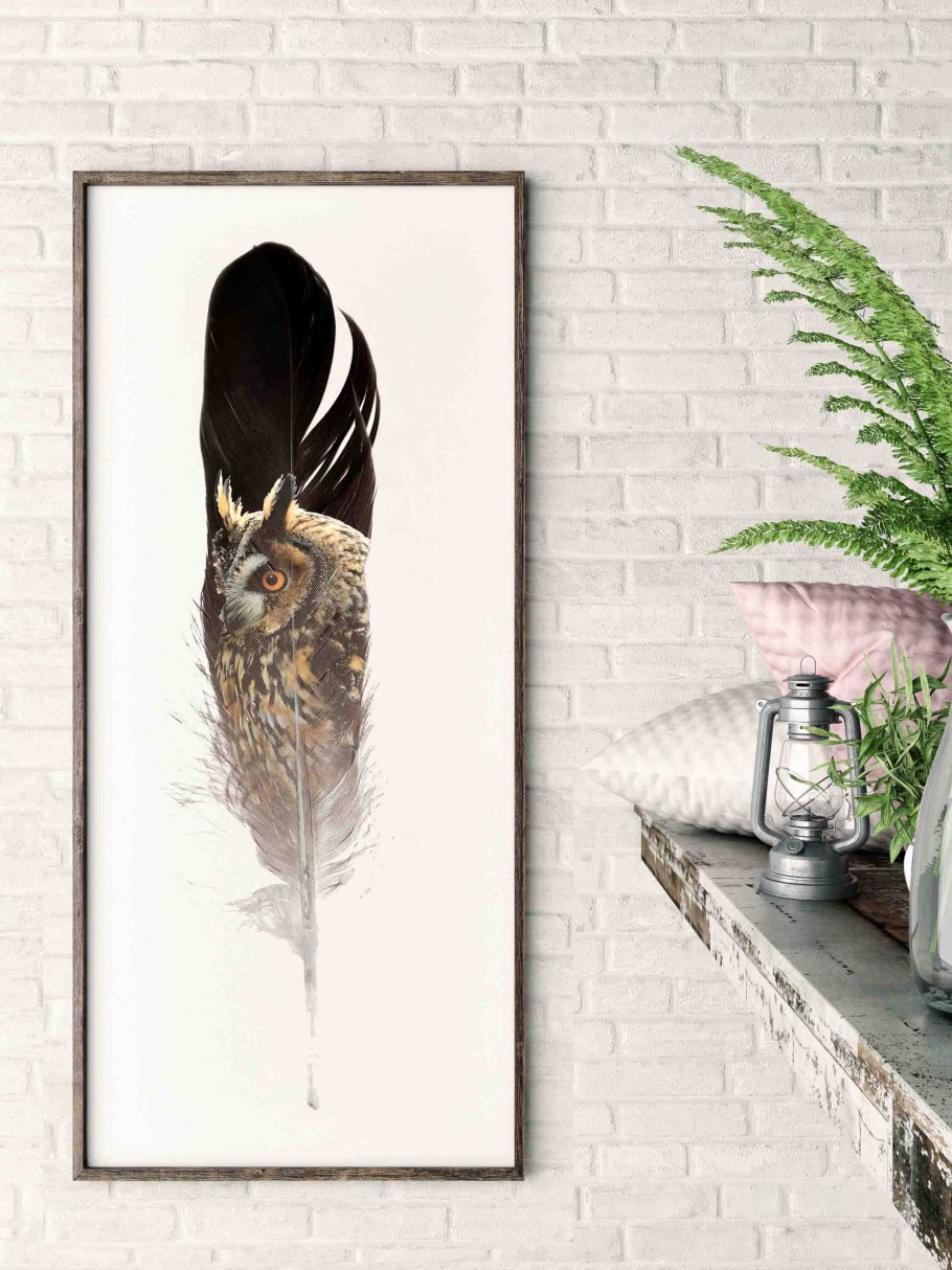 Картины с птицами в интерьере