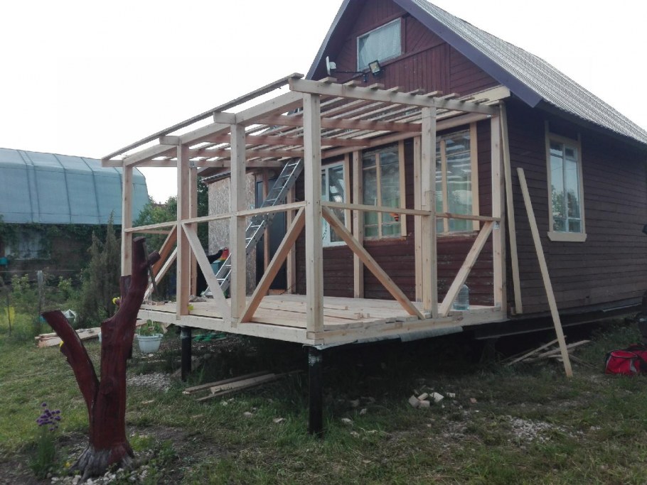 Каркас веранды