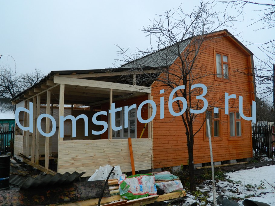 Пристройка к дому для садового Райдера из ДСП