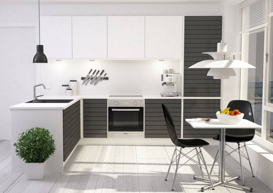 Стильная белая кухня