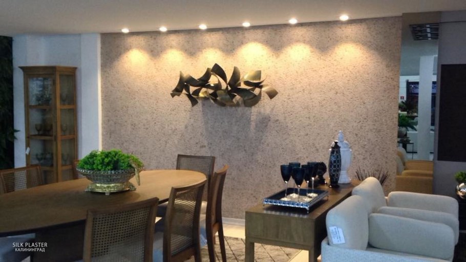 Павильон с жидкими обоями