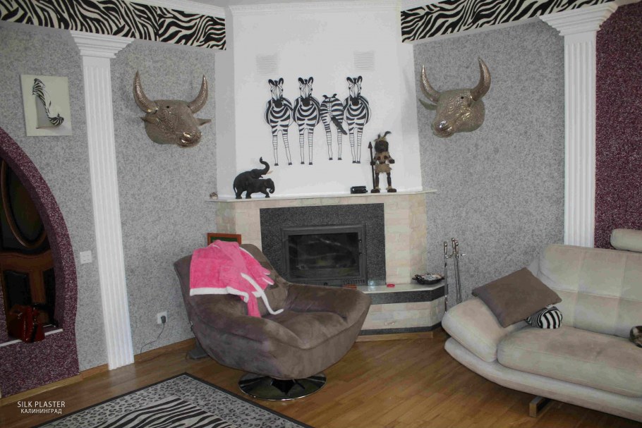 Жидкие обои дизайнерские решения