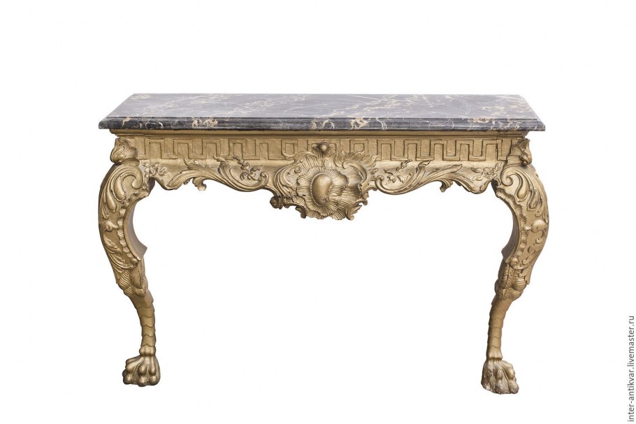 Консоль с каменной столешницей