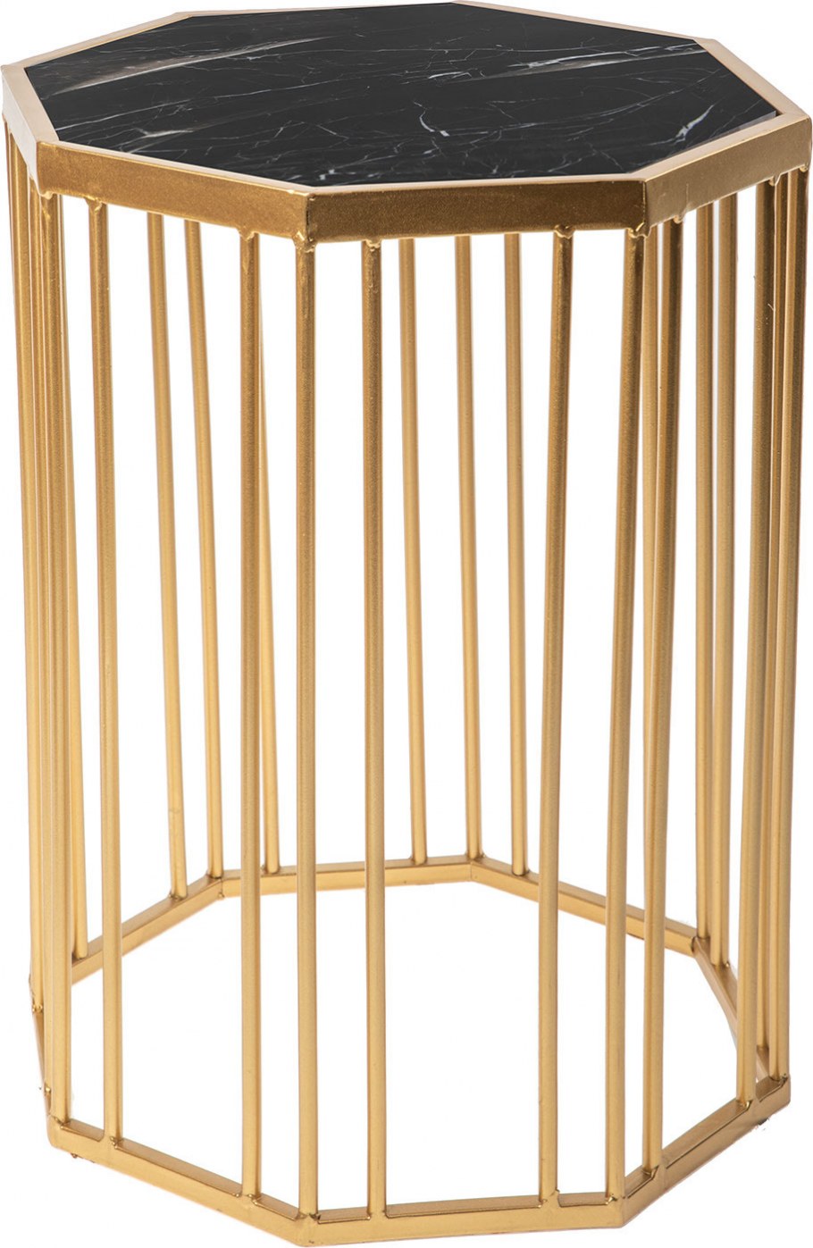 Столик интерьерный с белым мрамором 42x42x55 см