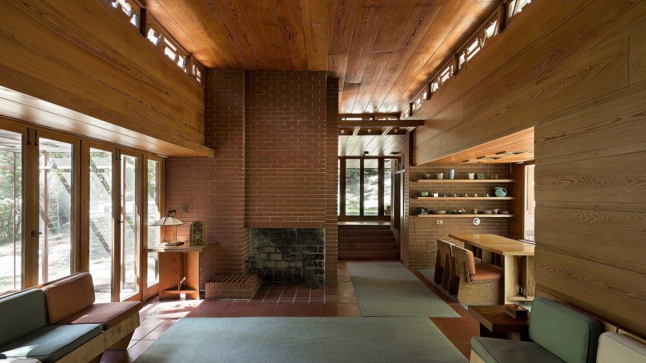 Фрэнк Ллойд Райт архитектура интерьер