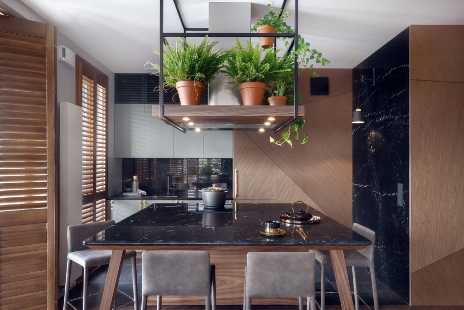 Тропики в интерьере кухни