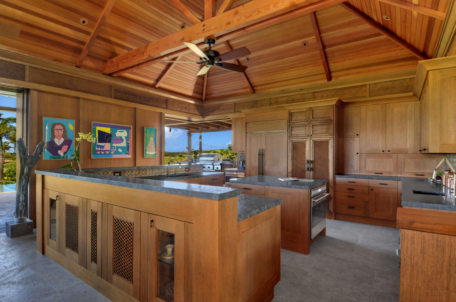 Интерьер кухни в тропиках