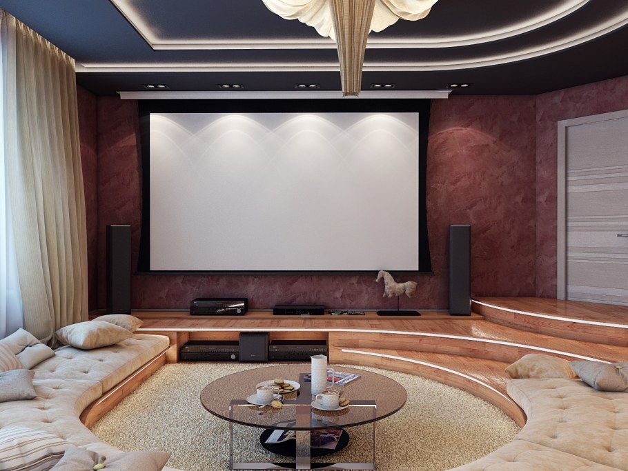 Домашний кинотеатр на мансарде