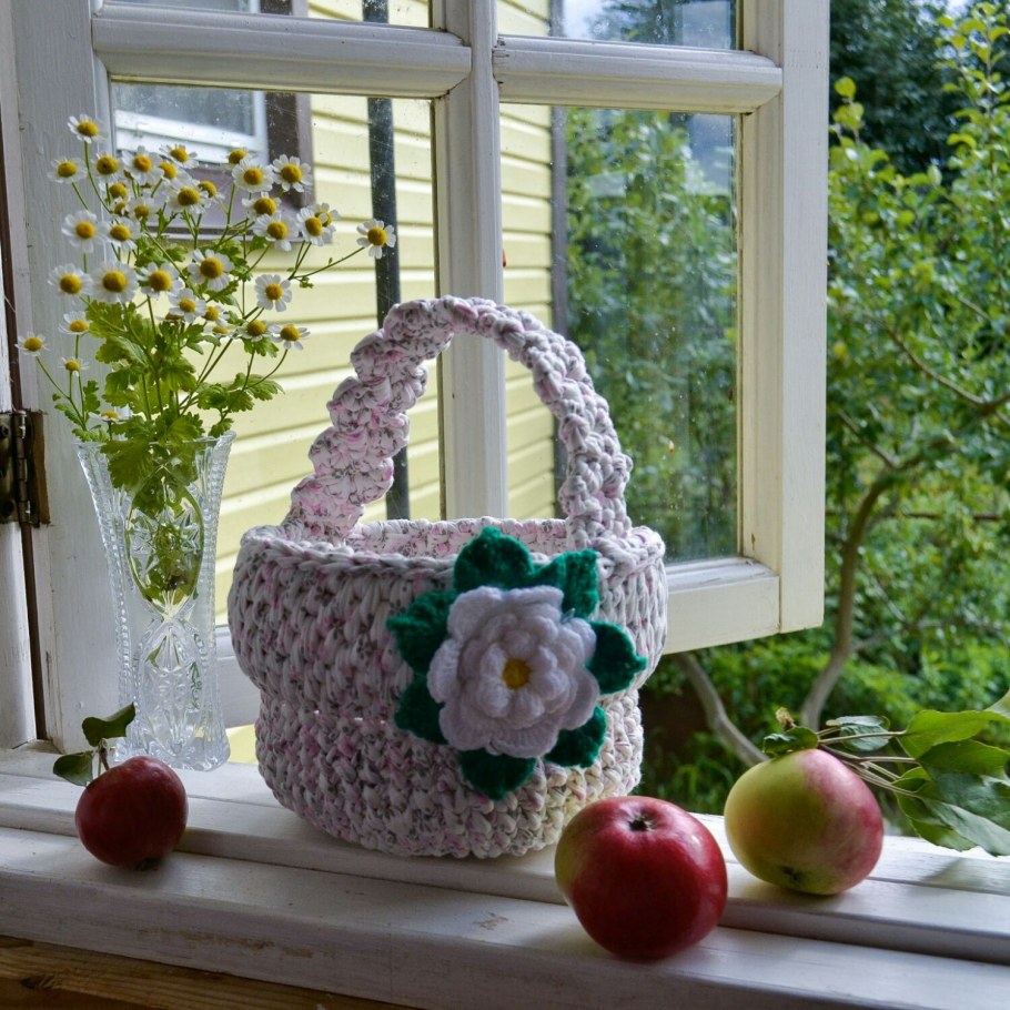 Корзины из трикотажной пряжи