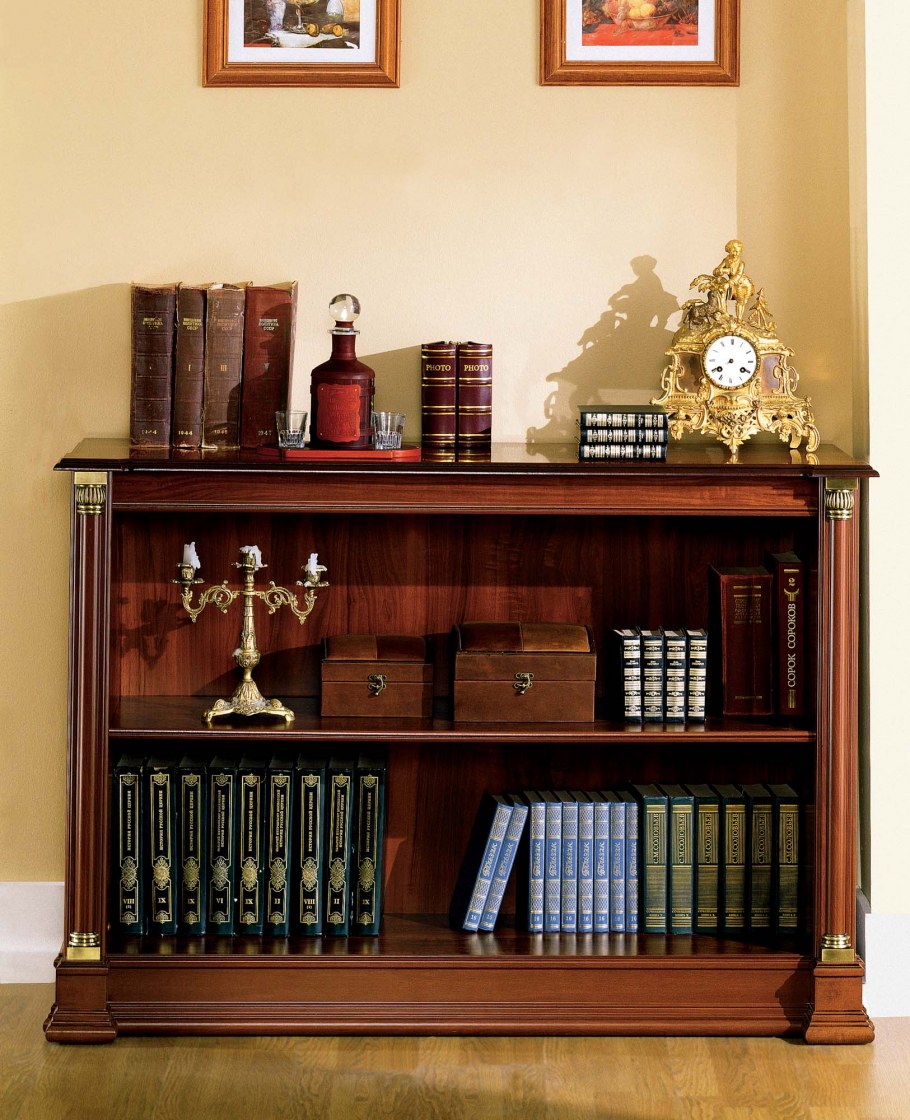 Шкаф книжный белый Серджио