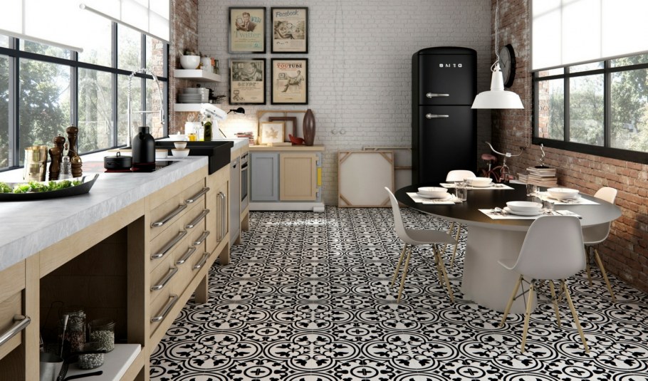 Apavisa porcelanico - Hydraulic Grey natural 12х12