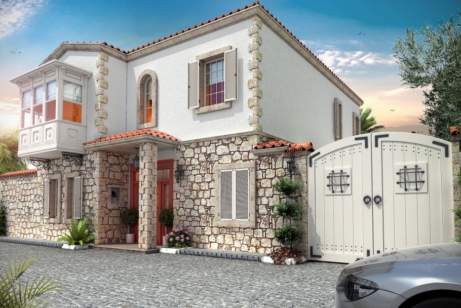 Дом в турецком стиле фасад