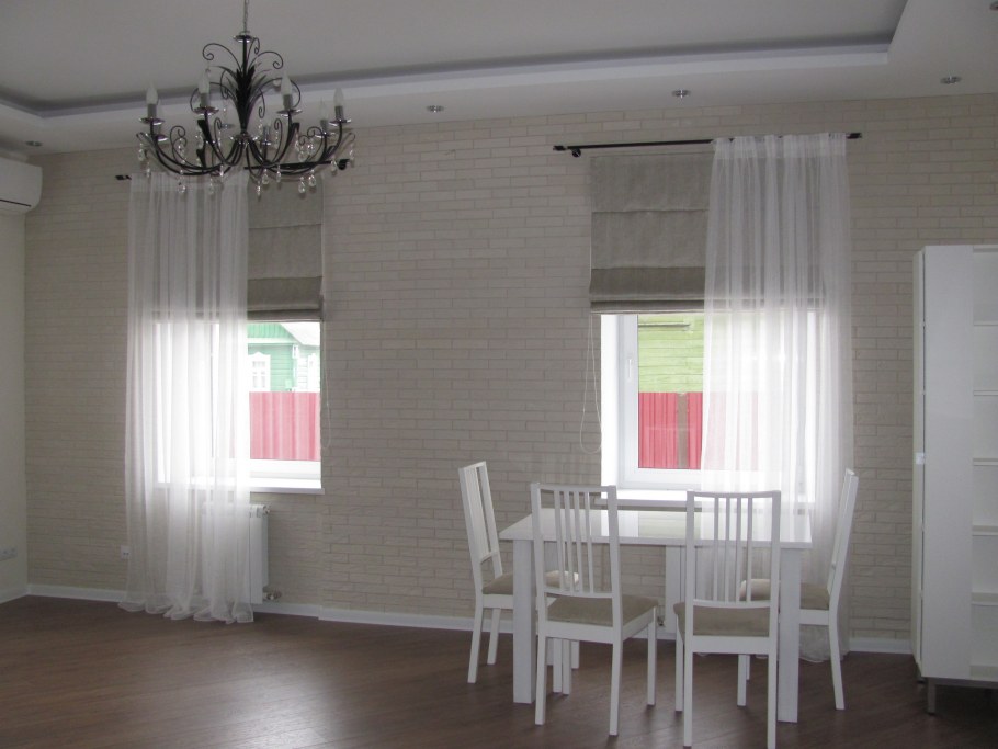 Тюль на панорамное окно