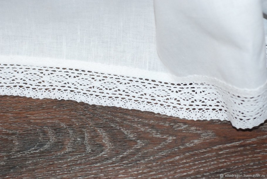 Льняной Подзор на кровать