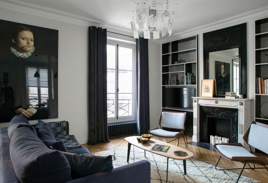 Квартира в парижском стиле для молодого человека