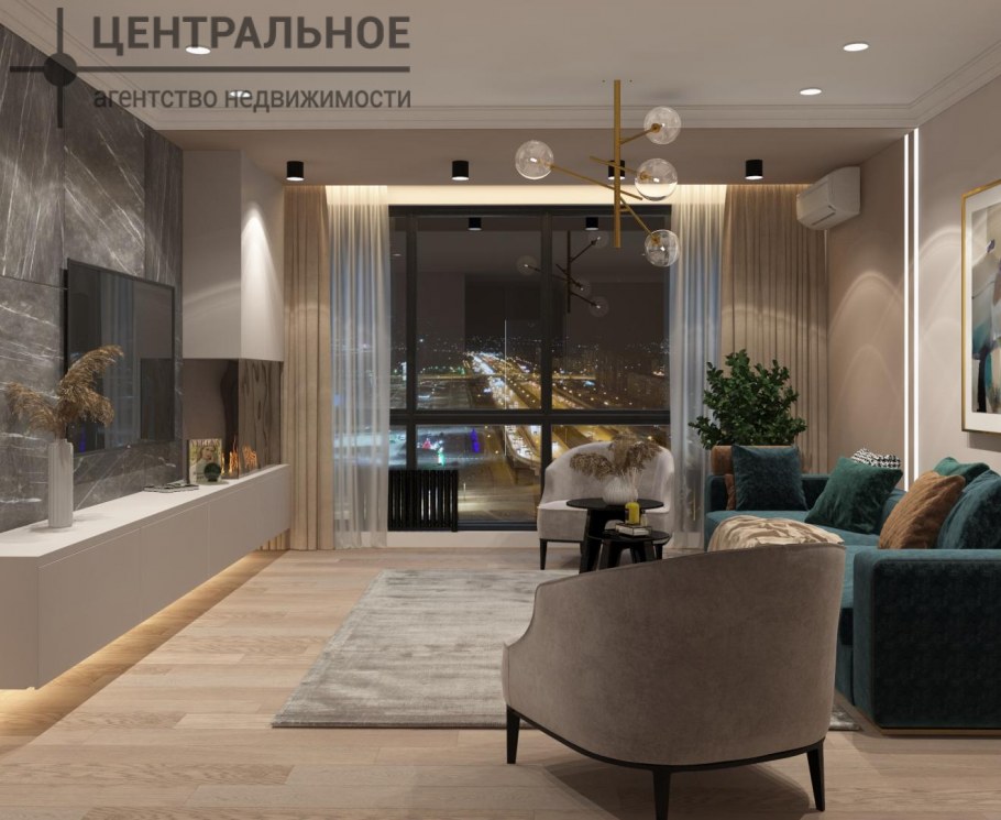 Кухни гостиные с панорамными окнами