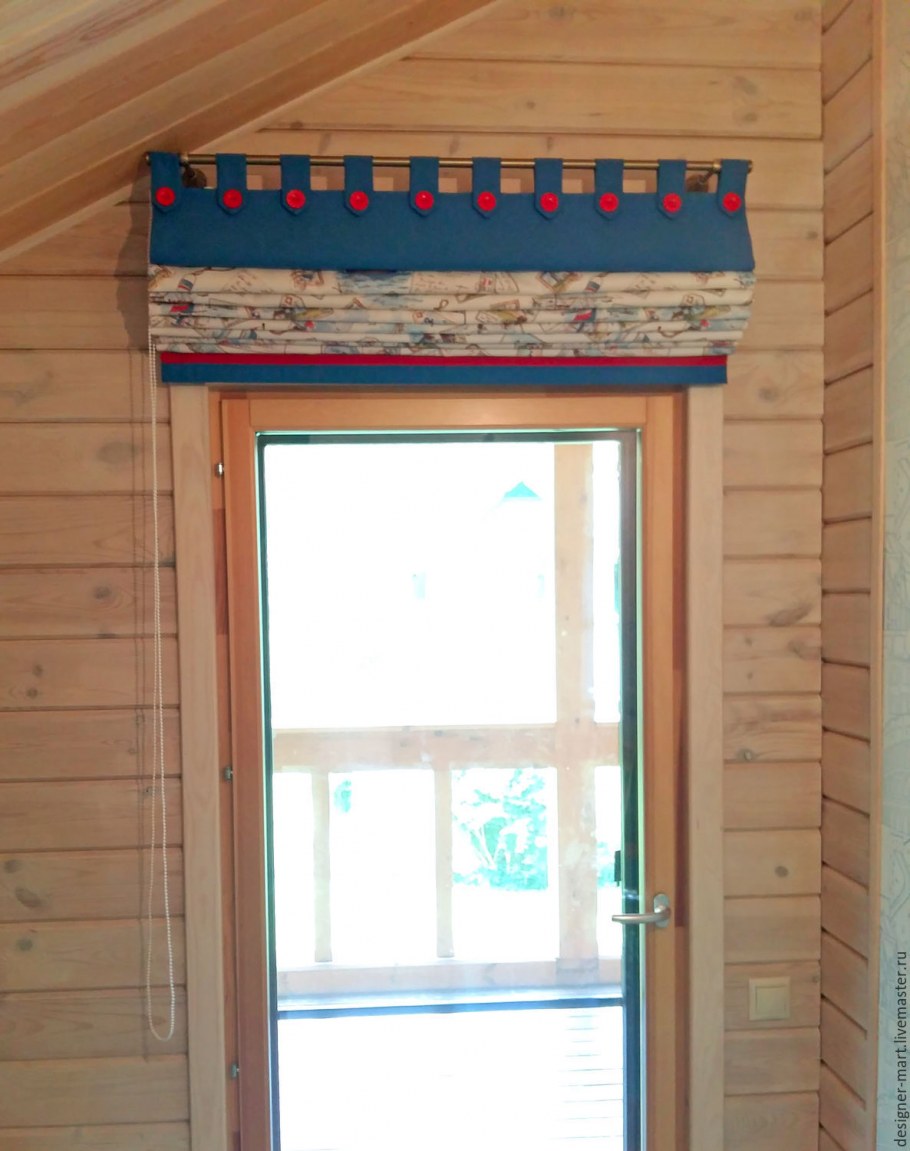 Римская штора на дверной проем