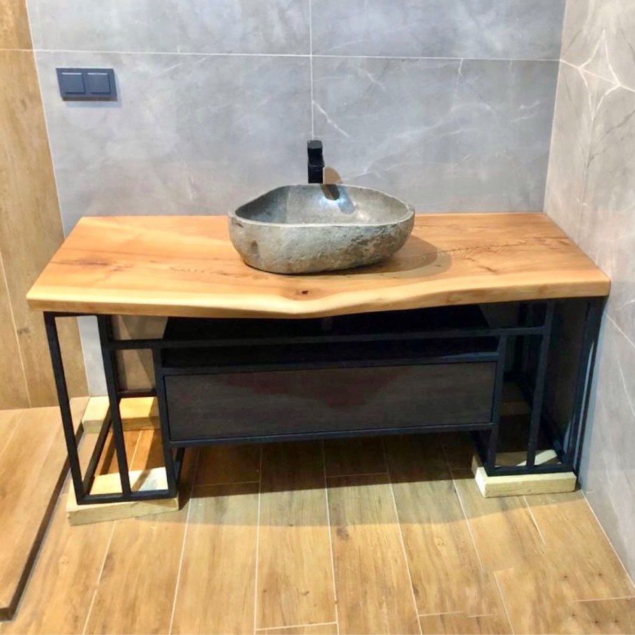 Тумба из слэба лофт