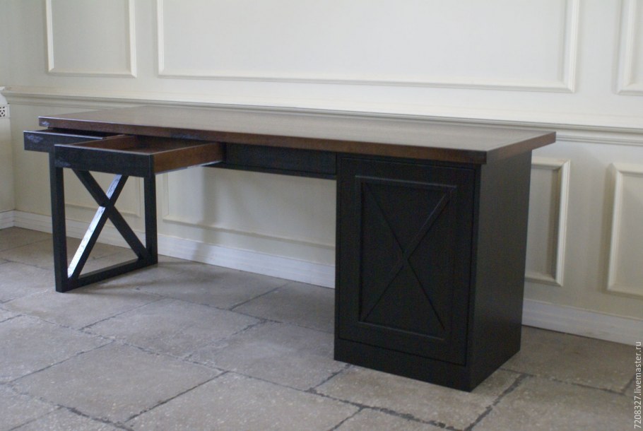 Письменный стол лофт Nexus ln12/Wood-Black