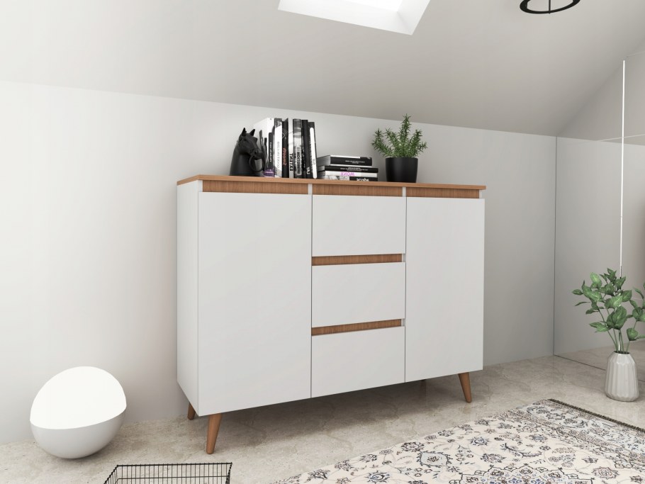 Комод Scandinavia 100х50 с белым фасадом