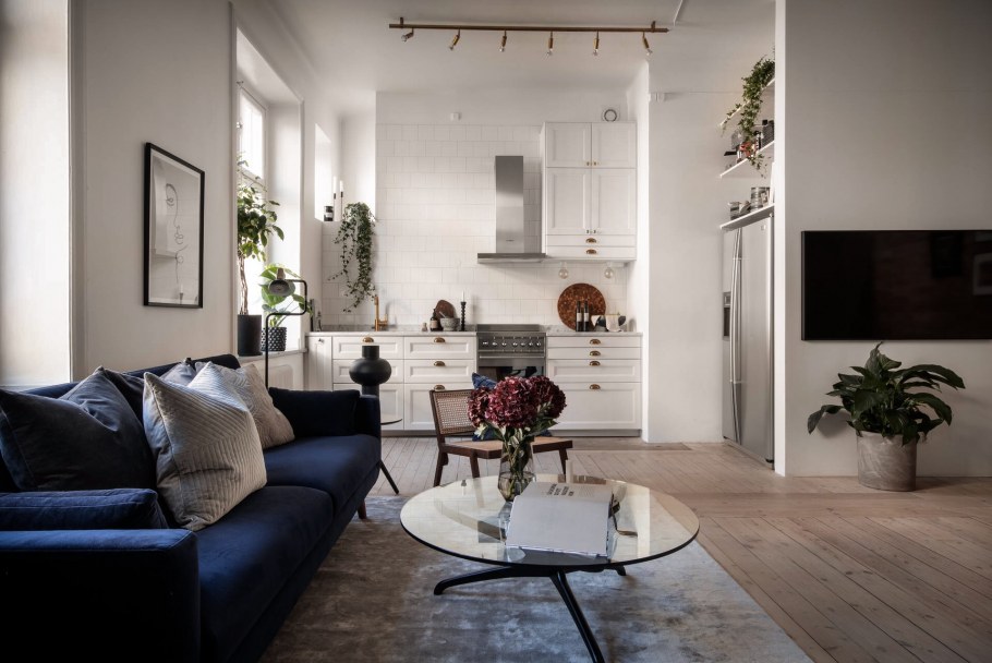 Современный интерьер двухуровневой квартиры