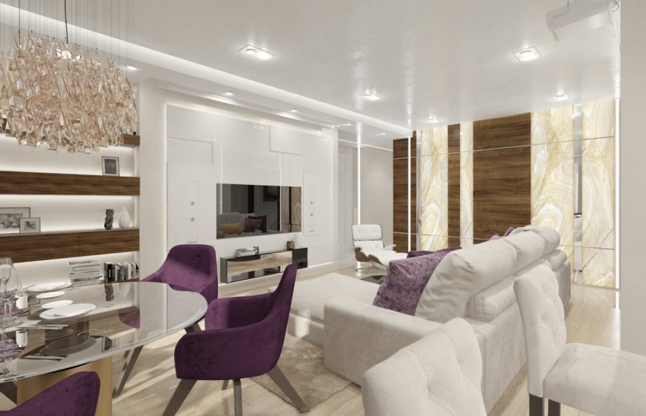 100 Кв м интерьер