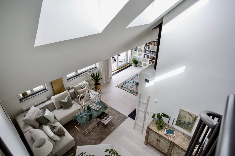 Интерьер лофт гостиная 15кв