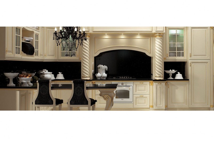 Кухонная мебель Алиери из массива ясеня