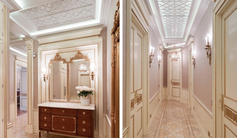 Прихожая в дворцовом стиле