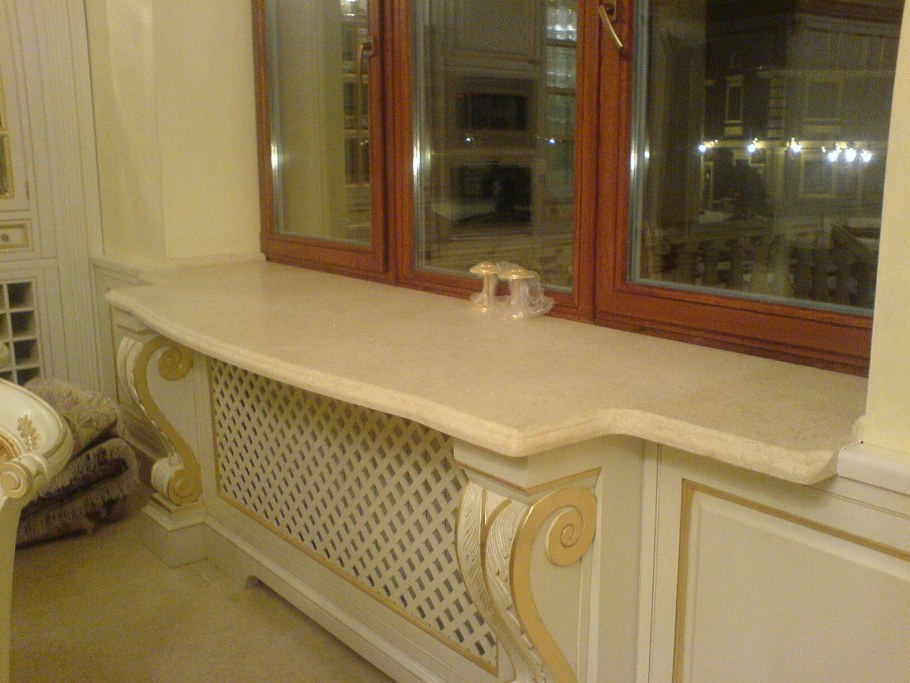 Подоконник из мрамора Лилак