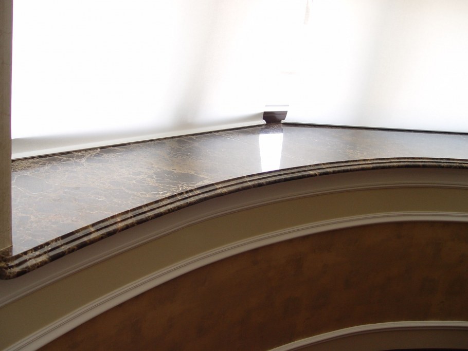 Подоконник декоративный полукруглый