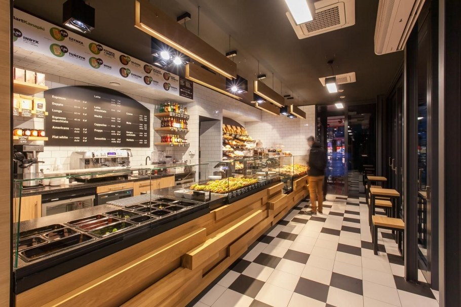 Интерьер кафе пекарни