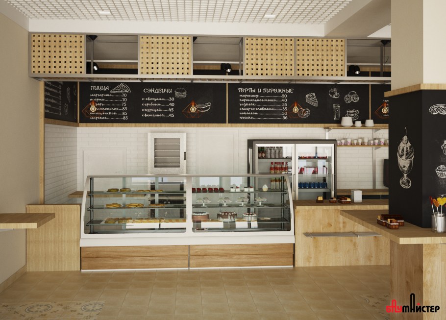 Магазин кулинарии интерьер