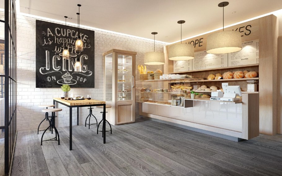 Маленькая кухня в кондитерской