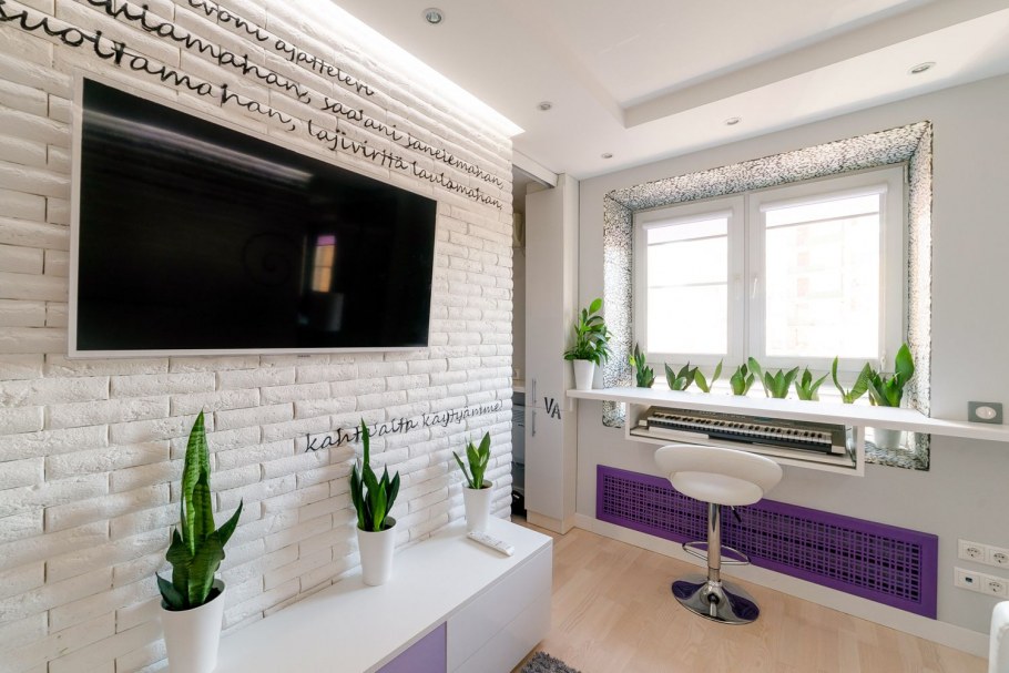 Подоконники столы в интерьере квартиры