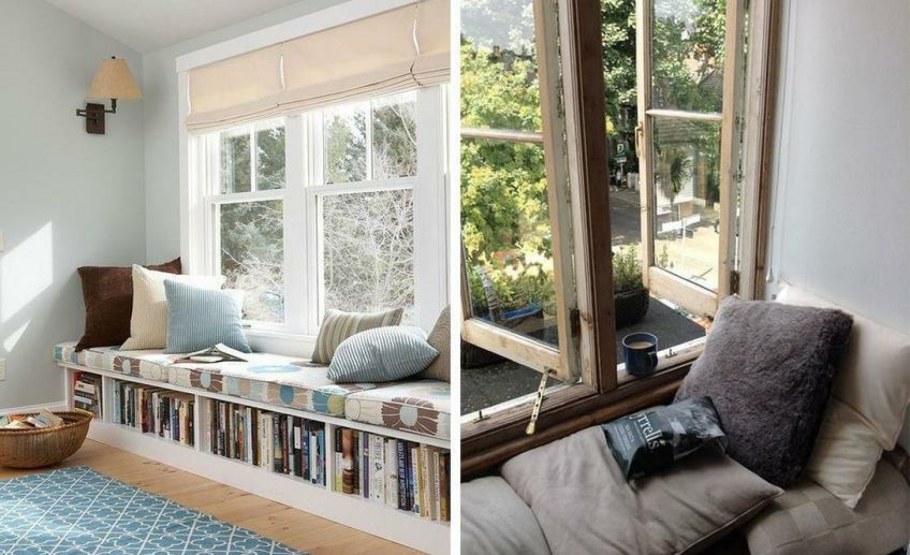 Широкий подоконник