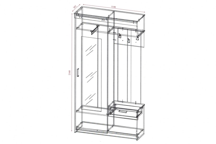 Прихожая Джесси 14