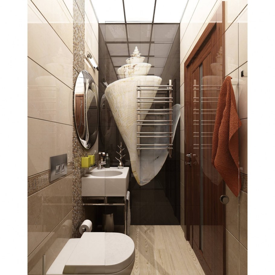 Интерьер гостевого туалета