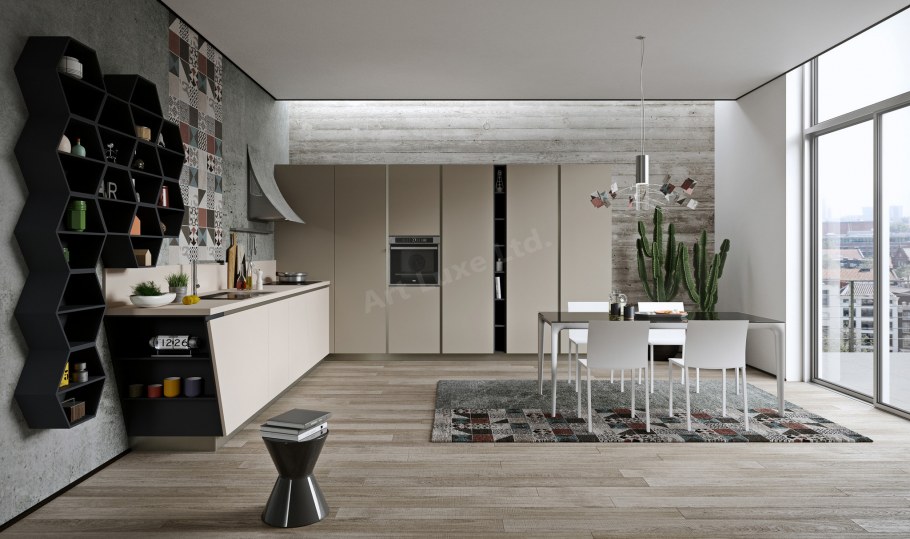 Fenix 0719 Beige Luxor кухня