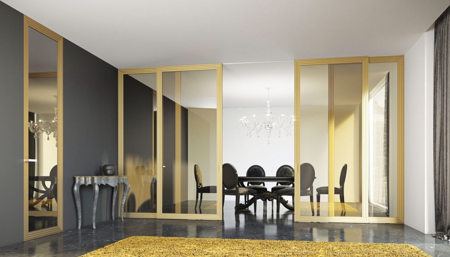 Золотой потолок в интерьере