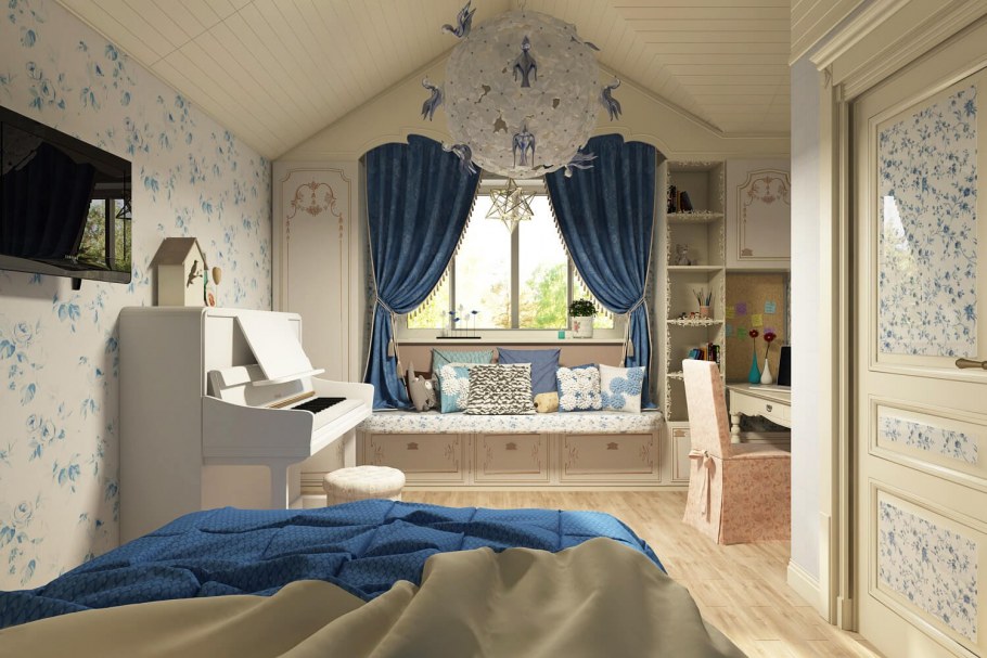Спальня для девочки в стиле Прованс