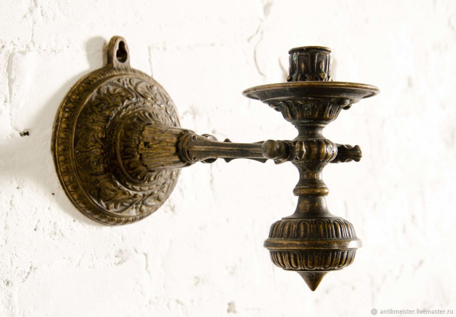 Канделябр настенный бронза