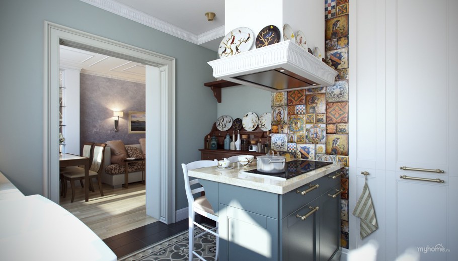 Планировка кухни п3 трешка