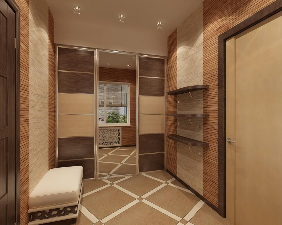 Маленькая прихожая в стиле хайтек