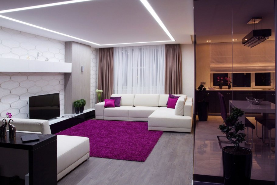 Модный интерьер двухкомнатной квартиры